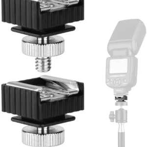 Camera Accessories U Type 1/4" SC-6 Hot Shoe Cold Shoe Mount Adapter for Canon/Nikon/Sony Flash Light Stand