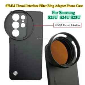 For Samsung S25 Ultra S24 S23 Ultra 67MM Thread Interface Filter Ring Adapter Phone Case For Universal ZOMEI CPL VU Star Filter