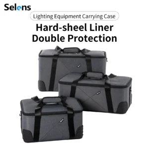 Selens Three Size Waterproof Zipper Store Bag Photo Studio Kits Light Stand Bag Hard-sheel Liner High Capacity Camera Lens Bag