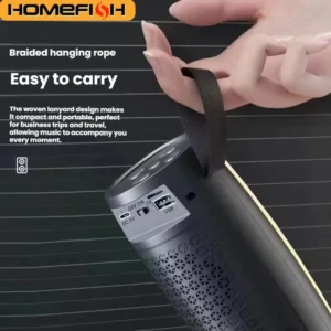 Portable  Wireless Sound Box Bluetooth Speakers Powerful  Subwoofer Car Audio Bass MP3 Player Sound System LED Lights