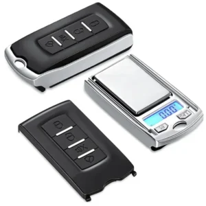 1Pcs 200g/100g 0.01g Precision Portable Car Key Shape Mini Digital Pocket Electronic Gram Scale with LCD Display and Batteries