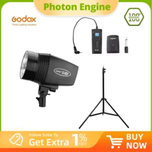 Godox K-180A 180Ws Photography Studio Flash Strobe Light + 50 x 70cm Gird Softbox + 180cm Light Stand + RT-16 Trigger Flash Kit