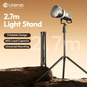 Ulanzi T270 2.7M Foldable Light Stand Tripod for Camera 40W Pro 120W 200W Cob Light LED Softbox with Universal Mount 6kg MaxLoad