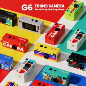 G6 Thumb Keychain Camera 0.96 Inch Retro Mini Action Cameras 1080P Very Small Camcorder Audio Video Recorder Support Memory Card