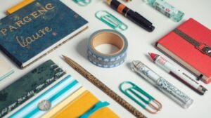 i need a image showing that stationary category for my e commerce categorysation image so the best image need like customers attract at once